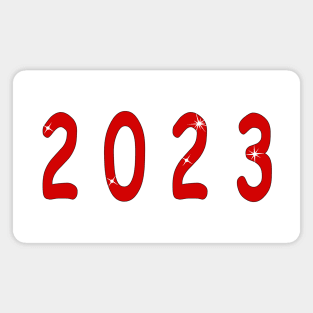 Numeral 2023, 2023,  new year, number 2023, number one, new year gift, 2023 gift, 2023 design, date, new year 2023, 2023 new year Magnet